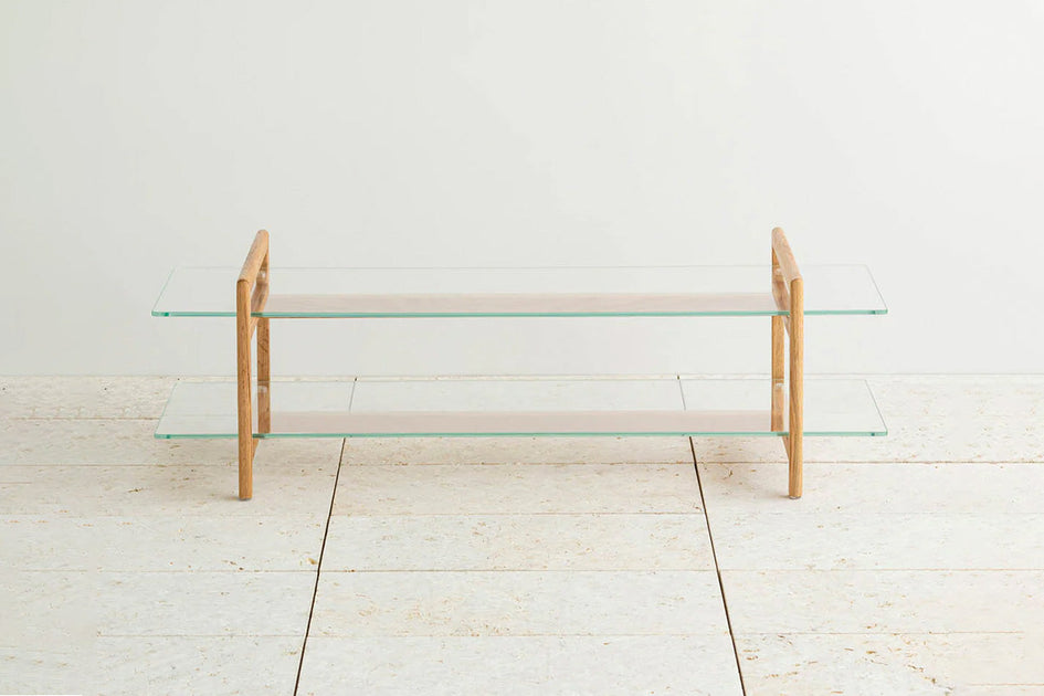 THE TV BOARD / LOW TABLE ガラス × 木製脚 – KANADEMONO