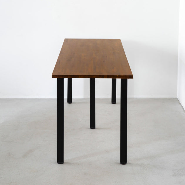 【美品】テーブル／ラバーウッドブラウン×Black Steel THE TABLE / ラバーウッド ブラウン × Black Steel × W181