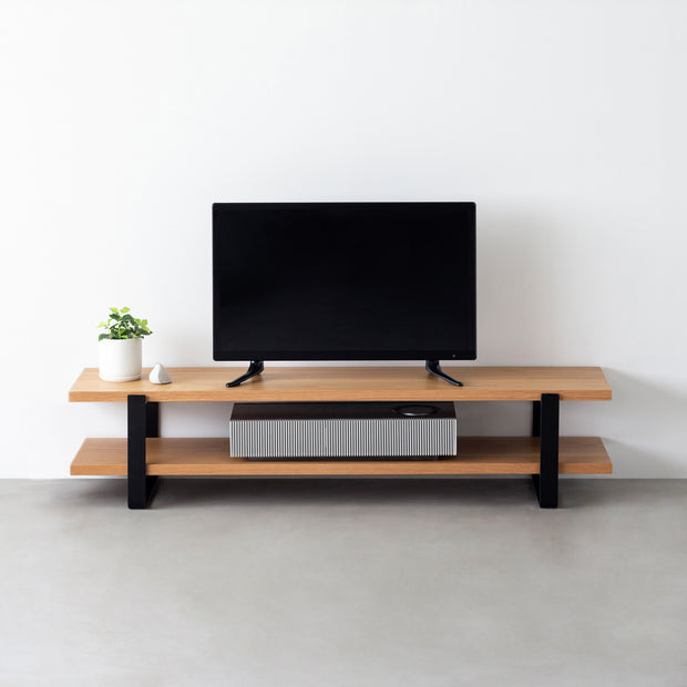 THE TV BOARD / LOW TABLE　ホワイトオーク × Black Steel