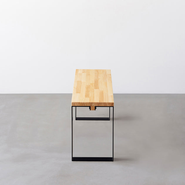 勿体ないワイルドな❣️①楠サイドテーブル、ベンチ＊補強貫#SDGs THE BENCH / パイン × Black Steel Line – KANADEMONO