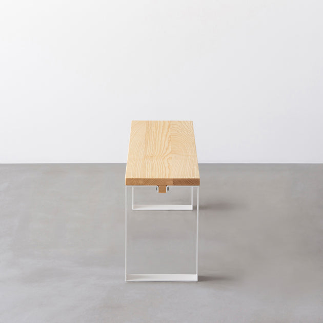 THE BENCH / 無垢 ホワイトアッシュ × White Steel Line – KANADEMONO