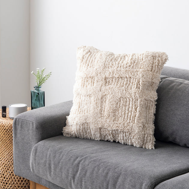 クッションカバー umechan マチ クッション カバー “ダークグレー” | Rough since 2016