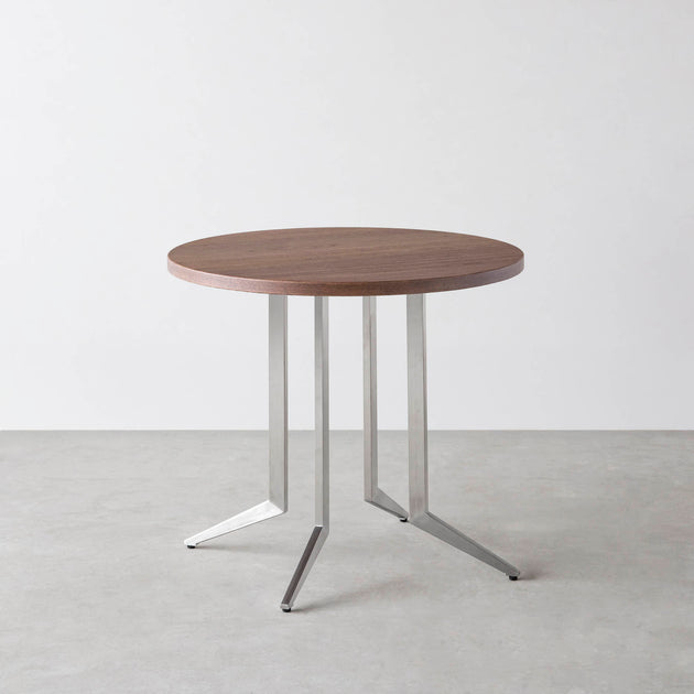 THE CAFE TABLE / ウォルナット Stainless 4本脚 × ラウンド φ61 - 80