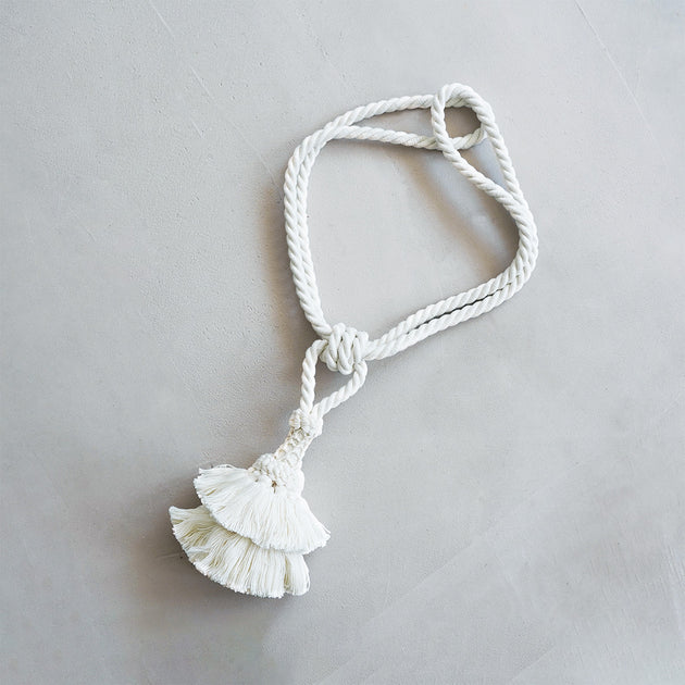 ◆アンソロポロジー◆送料込❣️シンプルでタッセルが素敵なカーテン Cotton Fringe カーテン フリンジ タッセル 2点セット– KANADEMONO