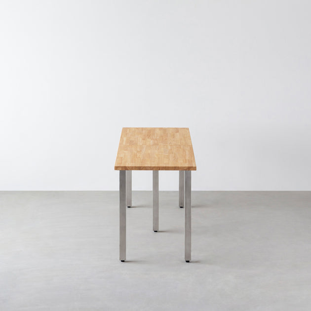 【500円引きクーポン】 THE TABLE / ラバーウッド ナチュラル × Stainless × W181 パソコンデスク