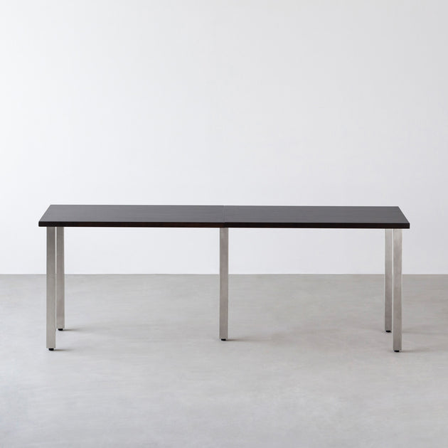 THE TABLE / ラバーウッド ブラックブラウン × Stainless × W181