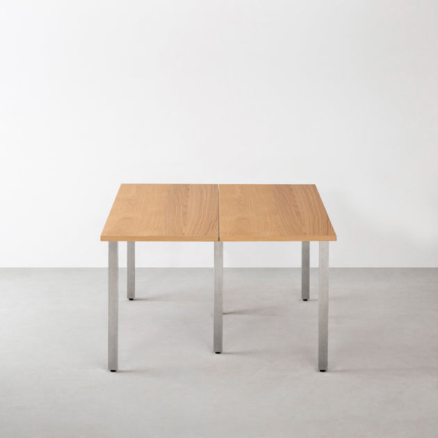 THE TABLE / ホワイトオーク × Stainless × W150 - 180cm D80 - 120cm – KANADEMONO