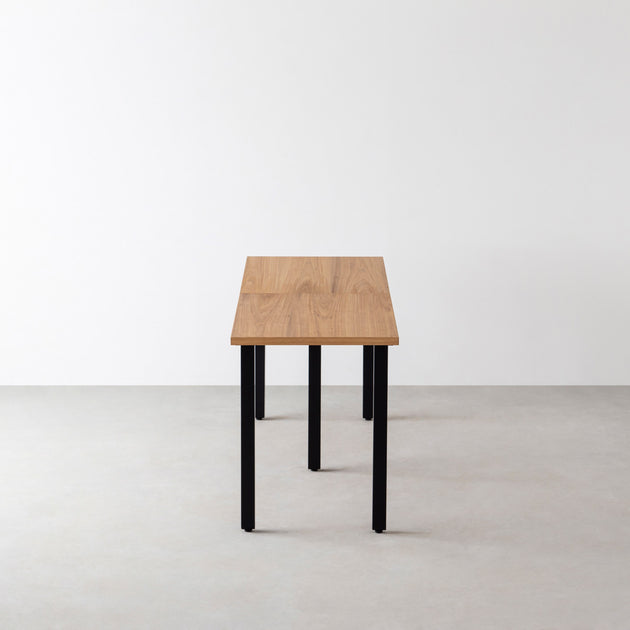 THE TABLE / くるみ × Black Steel × W181 - 300cm D40 - 69cm