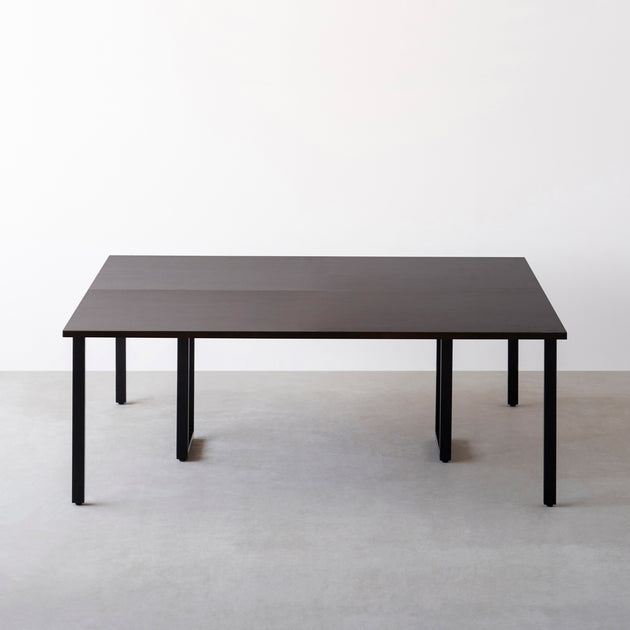 THE TABLE / ラバーウッド ブラックブラウン × Black Steel
