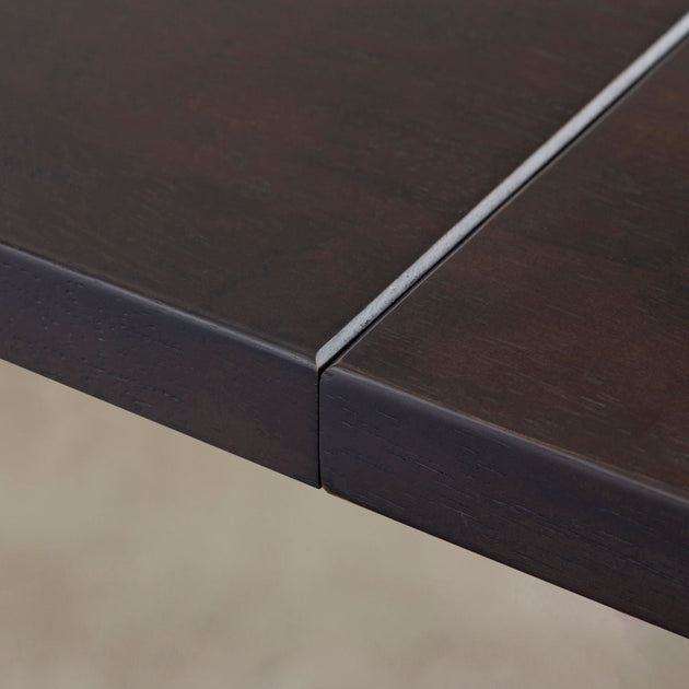 THE TABLE / ラバーウッド ブラックブラウン × White Steel × W301
