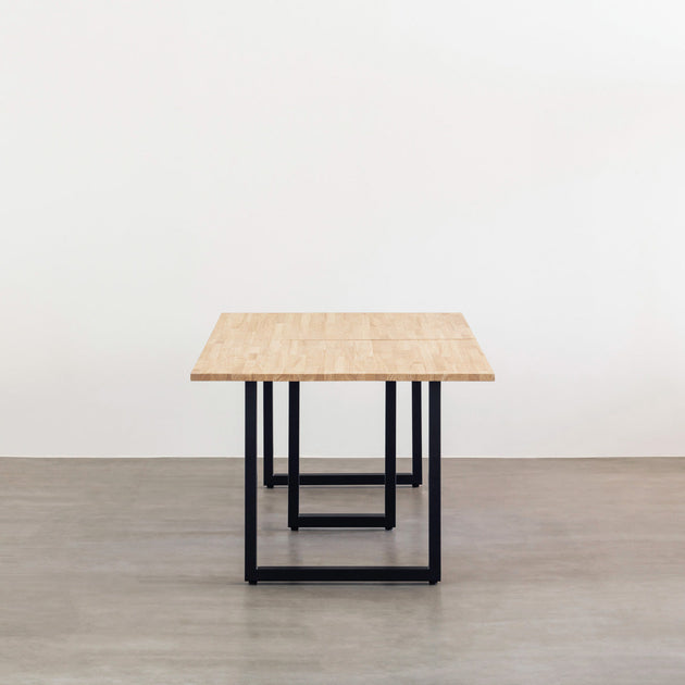 THE TABLE / ラバーウッド ナチュラル × Black Steel × W181 - 300cm THE TABLE / ラバーウッド ナチュラル × Black Steel × W181 - 300cm