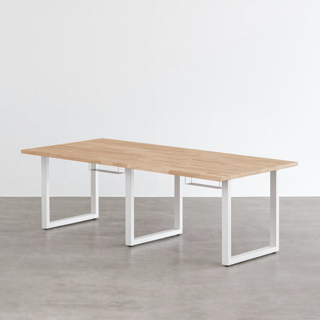 THE TABLE / ラバーウッド アッシュグレー × White Steel × W181