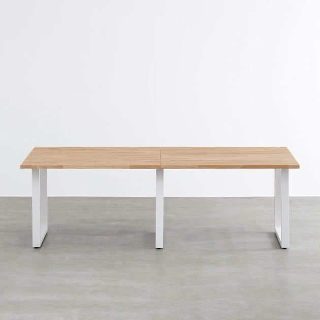 THE TABLE / ラバーウッド アッシュグレー × White Steel × W181