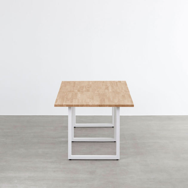 THE TABLE / ラバーウッド アッシュグレー × White Steel × W181