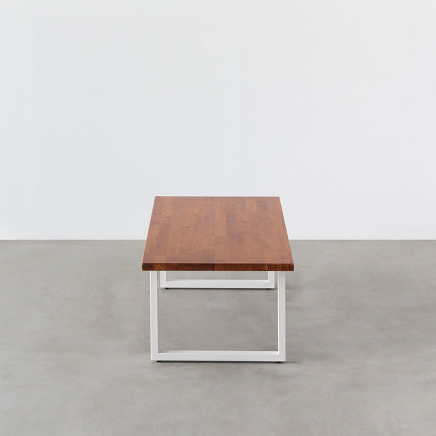 THE LOW TABLE / ラバーウッド ブラウン × White Steel – KANADEMONO