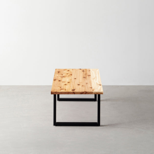 KANADEMONO THE LOW TABLE / 無垢 杉 THE LOW TABLE / 無垢 杉 × Black Steel – KANADEMONO