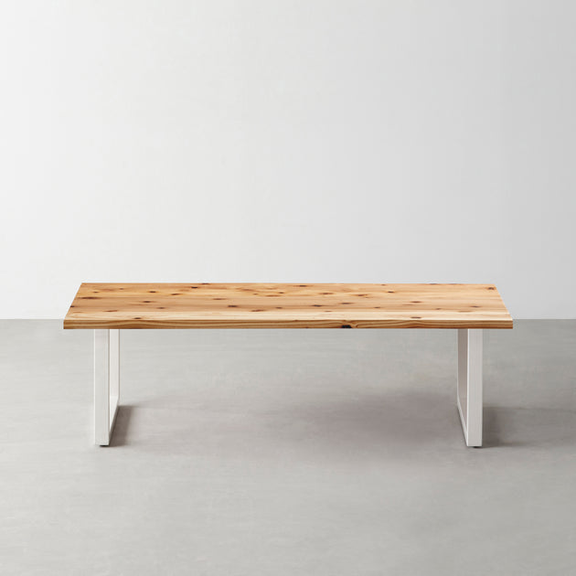 THE LOW TABLE / 無垢 杉 × White Steel – KANADEMONO