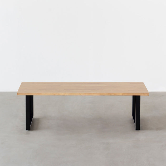 THE LOW TABLE / ラバーウッド アッシュグレー × Black Steel – KANADEMONO