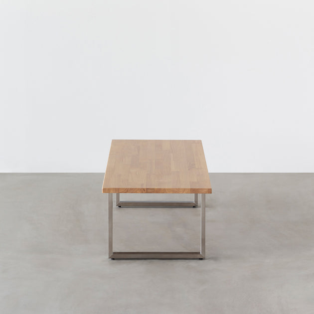 THE LOW TABLE / ラバーウッド アッシュグレー × Stainless – KANADEMONO