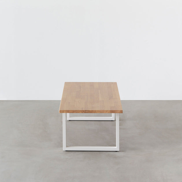 KANADEMONO THE LOW TABLE ラバーウッド アッシュグレー THE LOW TABLE / ラバーウッド アッシュグレー × White Steel – KANADEMONO