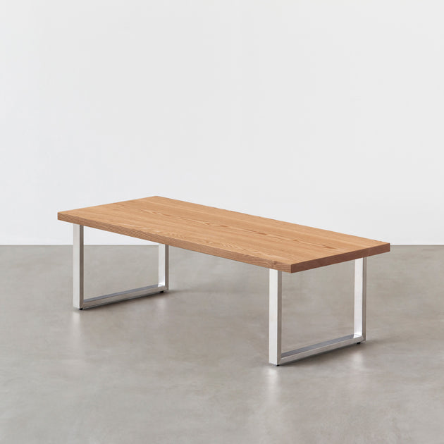 THE LOW TABLE / 無垢 レッドオーク × Stainless – KANADEMONO