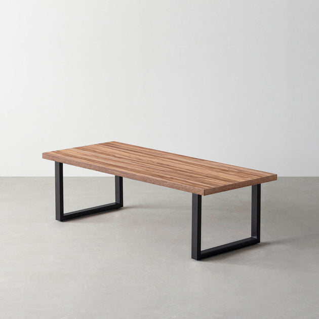 THE LOW TABLE / サテンウォルナット × Black Steel – KANADEMONO