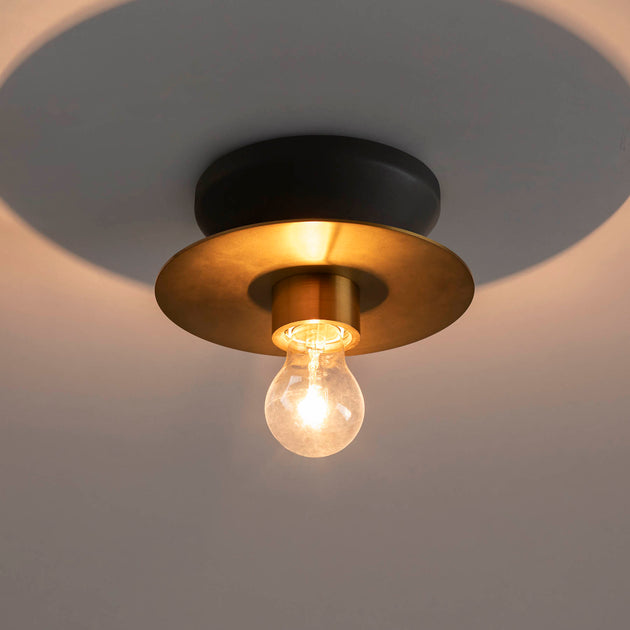 コンテンポラリー シーリングライト グレー×ゴールド – KANADEMONO