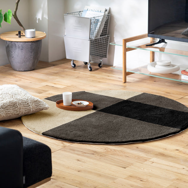 THE RUG crafted with MIYOSHI RUG / THREE COLOR × ROUND 全30色