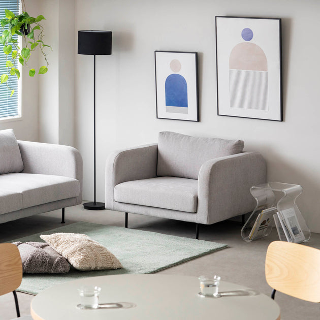 Cloud - Modern アイアン脚 ソファ 1 seater – KANADEMONO