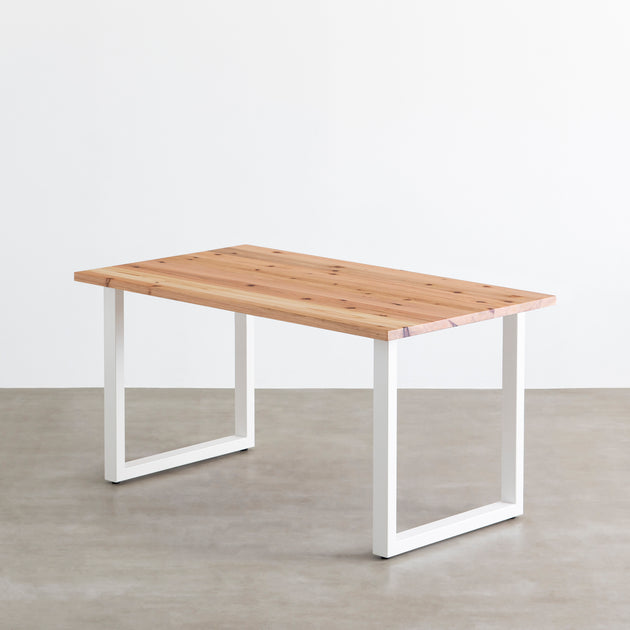 THE TABLE 無垢 杉 × White Steel – KANADEMONO