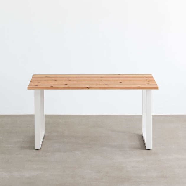 THE TABLE 無垢 杉 × White Steel – KANADEMONO