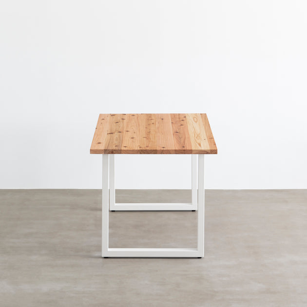 THE TABLE / 無垢 杉 × White Steel – KANADEMONO