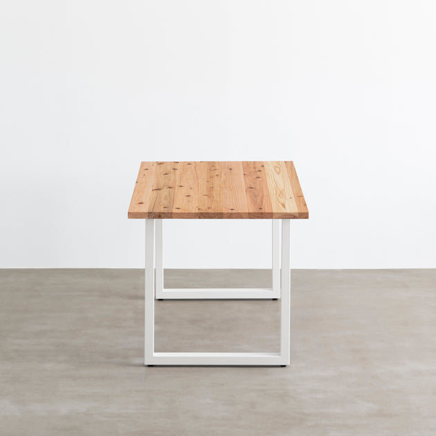 THE TABLE / 無垢 杉 × White Steel