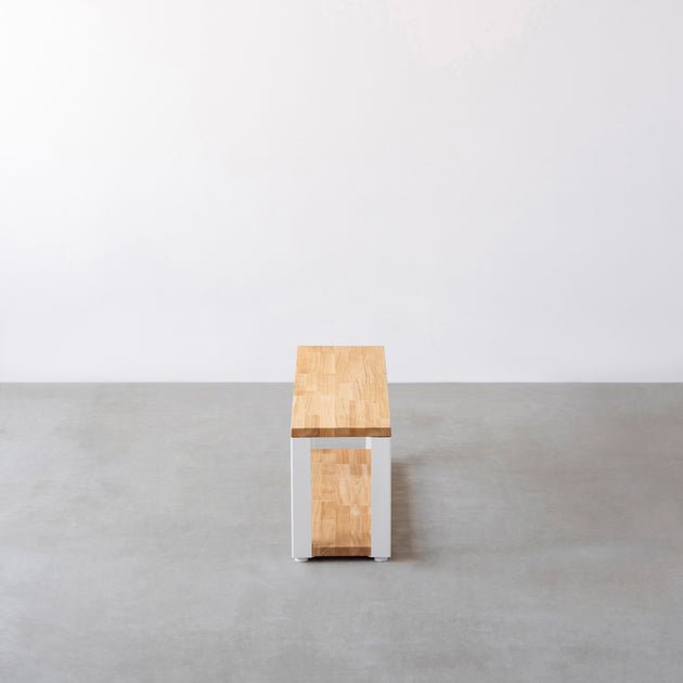 THE STORAGE SHELF 2段 / ラバーウッド ナチュラル × White