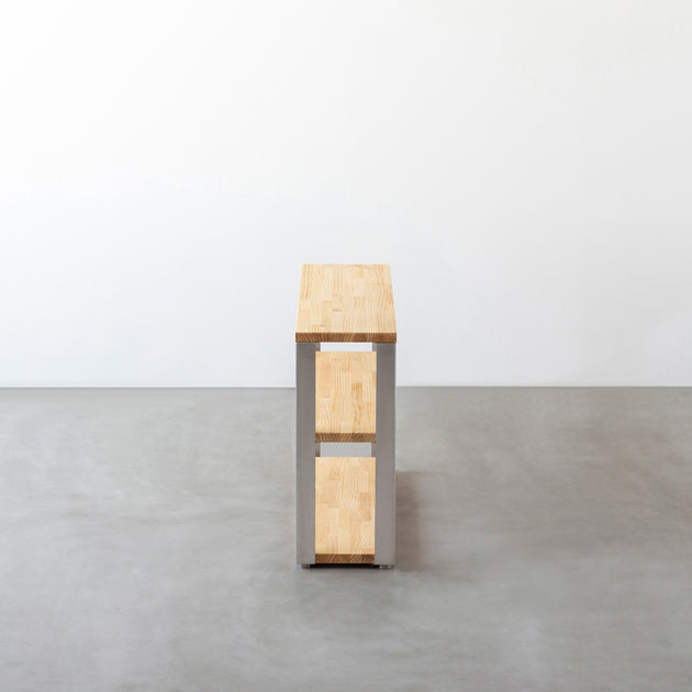THE STORAGE SHELF 3段 / パイン × Stainless – KANADEMONO