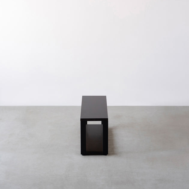 THE STORAGE SHELF 2段 / ラバーウッド ブラックブラウン × Black