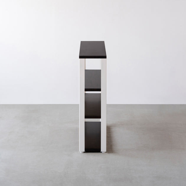 THE STORAGE SHELF 4段 / ラバーウッド ブラックブラウン × White