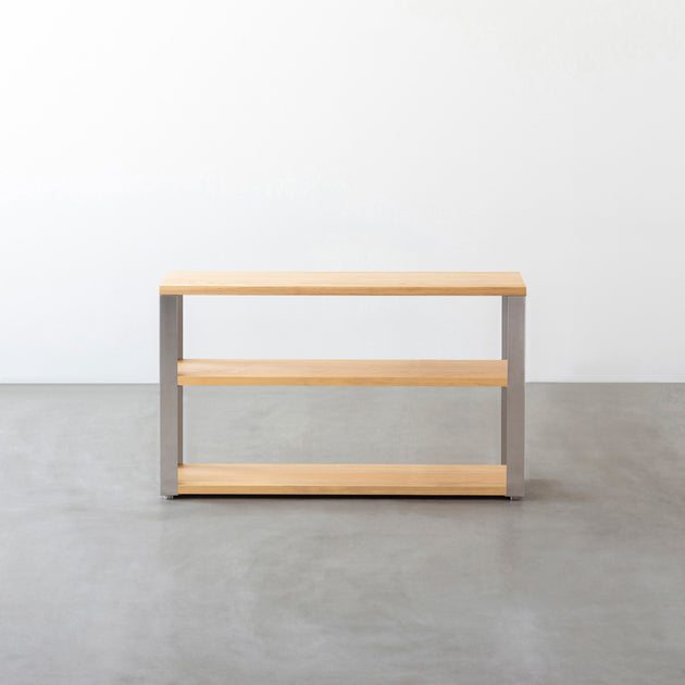 THE STORAGE SHELF 3段 / 無垢 ホワイトアッシュ × Stainless – KANADEMONO