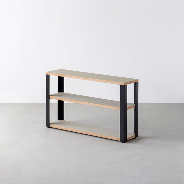 KANADEMONO THE STORAGE SHELF 3段 THE STORAGE SHELF 3段 / リノリウム 全32色 × Black Steel – KANADEMONO