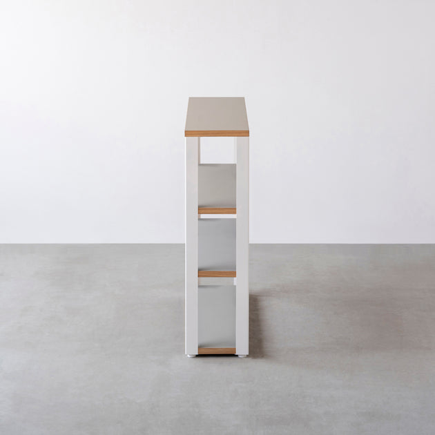THE STORAGE SHELF 4段 / リノリウム 全32色 × White Steel – KANADEMONO
