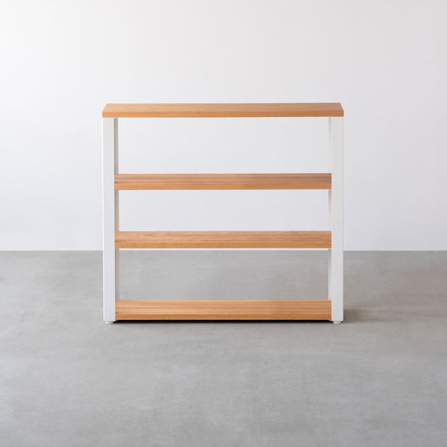 Kanademono THE STORAGE SHELF ホワイトオーク THE STORAGE SHELF 3段 / ホワイトオーク × White Steel