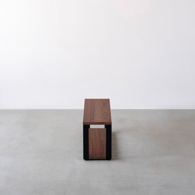 THE STORAGE SHELF 2段 / ウォルナット × Black Steel – KANADEMONO