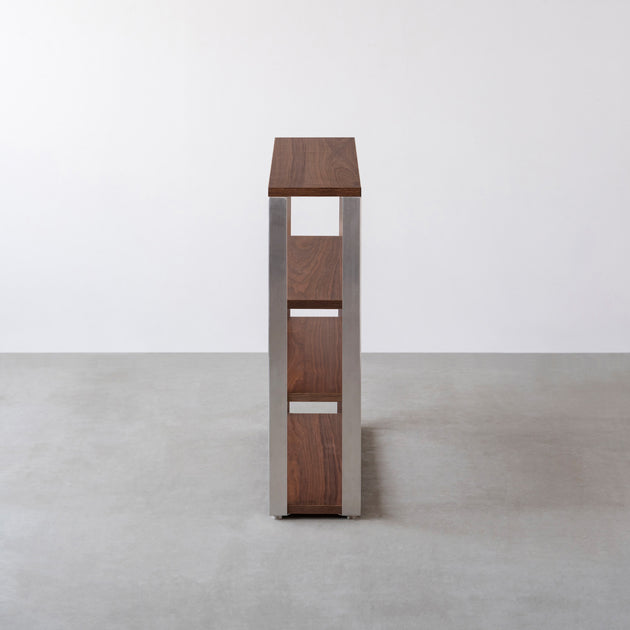 THE STORAGE SHELF 4段 / ウォルナット × Stainless – KANADEMONO