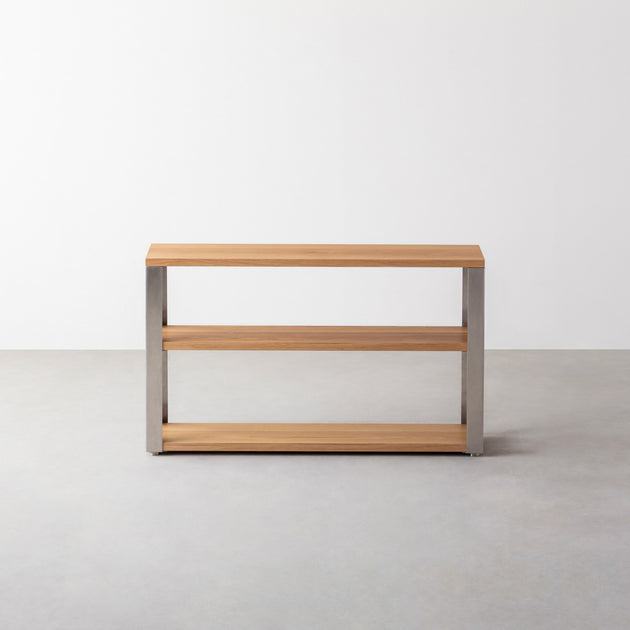 THE STORAGE SHELF 3段 / ホワイトオーク × Stainless – KANADEMONO THE STORAGE SHELF 3段 / ホワイトオーク × Stainless – KANADEMONO