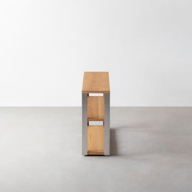 THE STORAGE SHELF 3段 / ホワイトオーク × Stainless – KANADEMONO