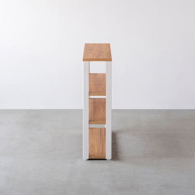 THE STORAGE SHELF 4段 / くるみ × White Steel – KANADEMONO