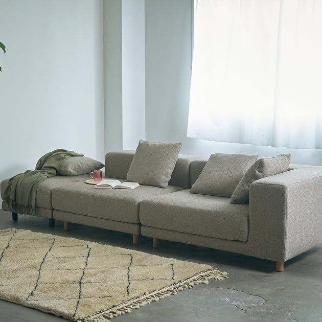 Oak × Fabric ボリューミー ユニットソファ Ottoman – KANADEMONO