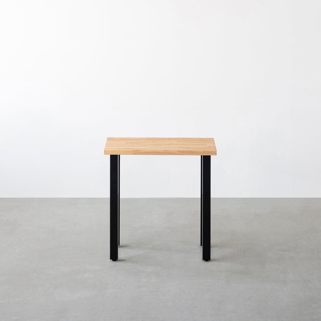 THE TABLE / コンパクトデスク ラバーウッド ナチュラル × Black Steel