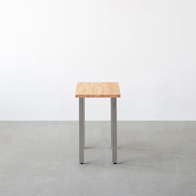 KANADEMONO THE TABLE コンパクトデスクラバーウッドナチュラル THE TABLE / コンパクトデスク ラバーウッド ナチュラル × Stainless