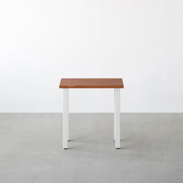 THE TABLE / コンパクトデスク ラバーウッド ブラウン × White Steel